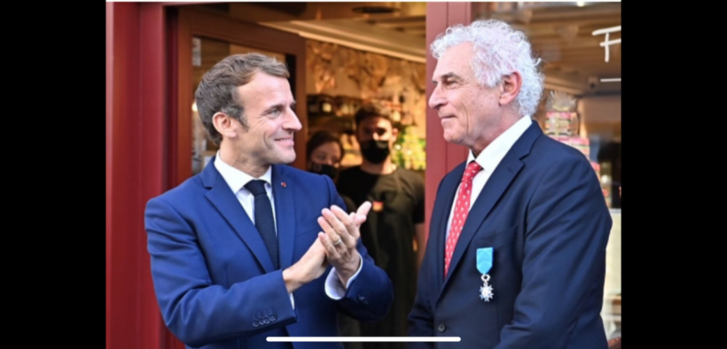 Emmanuel Macron et François Pralus